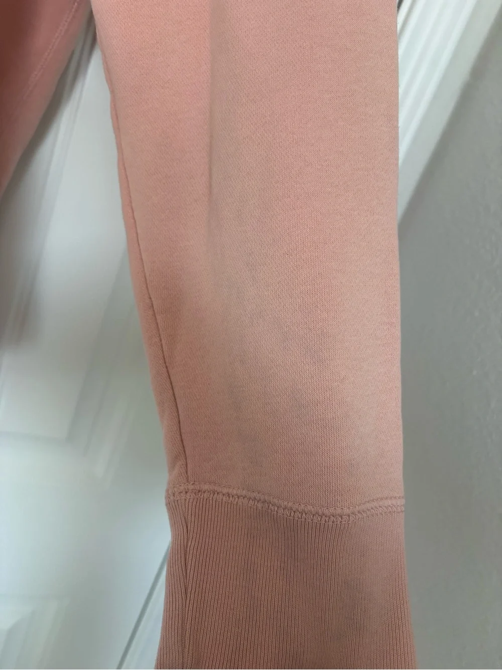 Hollister Men's Dusty Pink Crewneck Hoodie